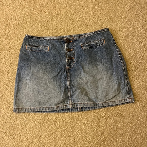 Mudd Dresses & Skirts - Vintage y2k 90s denim low rise mini skirt by Mudd